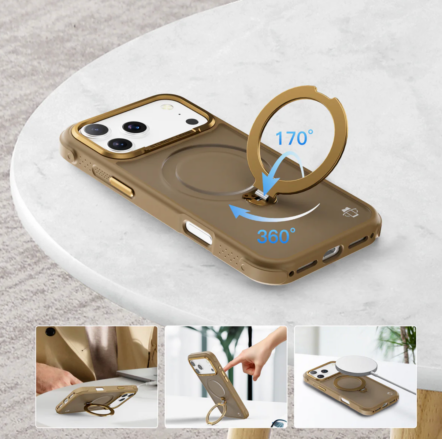 Estuche iPhone 17 Pro Max Beige