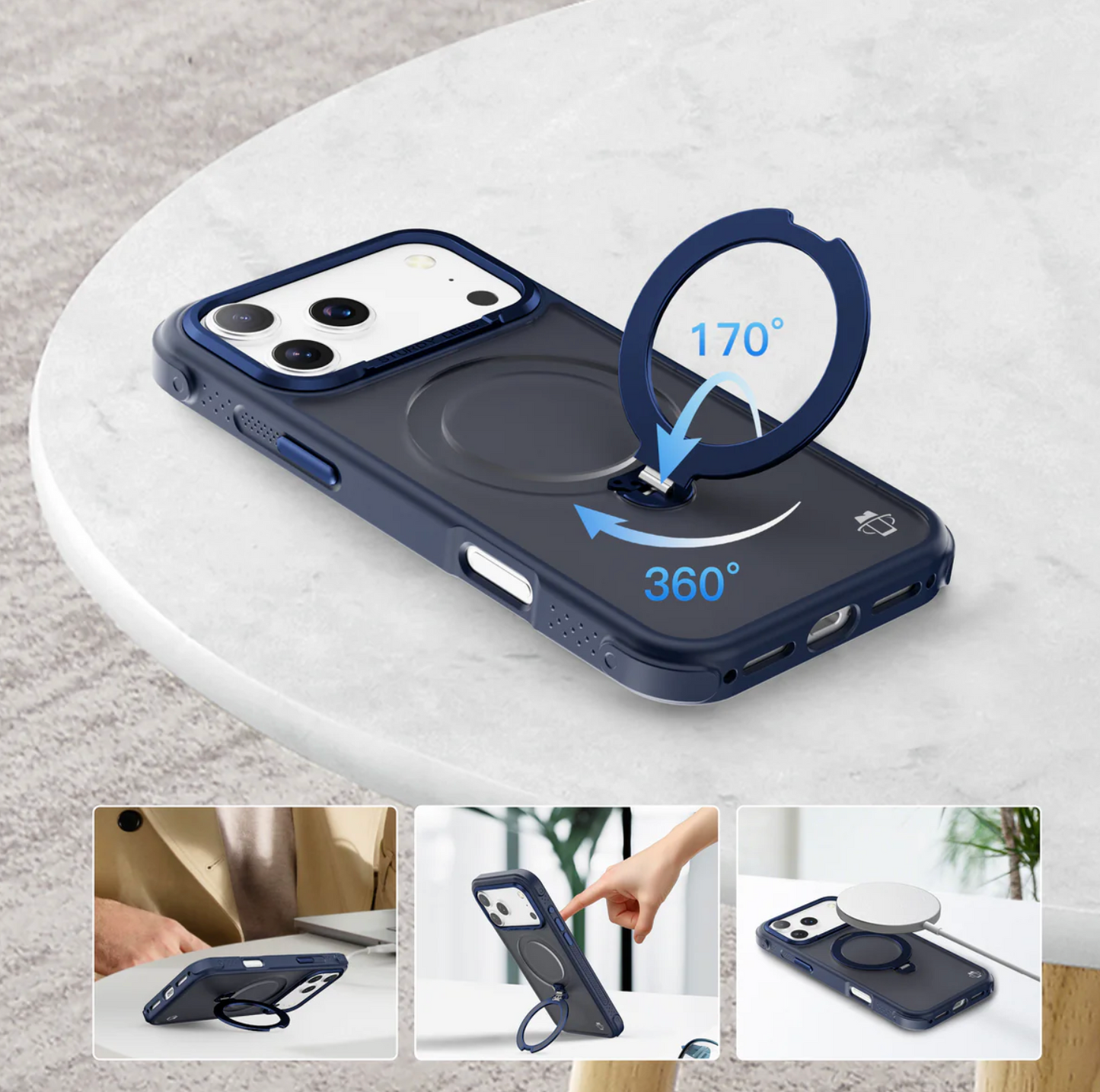 Estuche iPhone 17 Pro Azul Marino